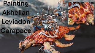 Painting Akhelian Leviadon Carapace  Shell  Idoneth Deepkin [upl. by Eissolf]