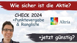 Altria Aktienanalyse 2024 Wie sicher ist die Aktie günstig bewertet [upl. by Aidam770]