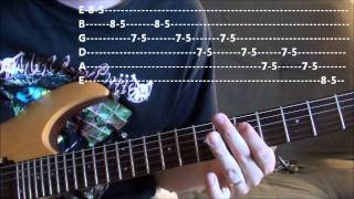 Pentatonic Endurance part 1 with tabs [upl. by Redneval]