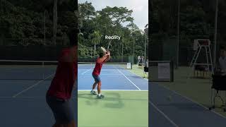 Expectations VS Reality in tennis tennis sports [upl. by Merfe]