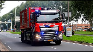 Zeer Grote Brand Vlotbrugweg Almere Veel Brandweer met spoed onderweg [upl. by Aedrahs]