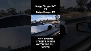 Dodge Charger SXT VS Dodge Charger RT  Street race WATCH THE FULL VIDEO SUB FOR MORE CAR CONTENT [upl. by Waverly]