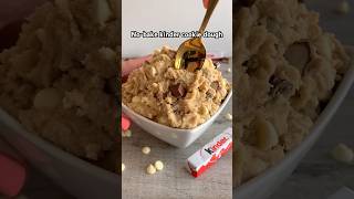 Making Nobake KINDER cookie dough 😍 easyrecipe recipe tutorial [upl. by Eustace813]