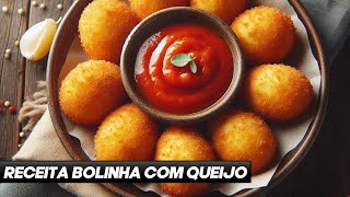 RECEITA MASSA SALGADOS FRITOS BOLINHA DE QUEIJO [upl. by Alesi]