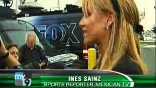 Harassed Jets Interviewer Ines Sainz Speaks To Media [upl. by Icram]