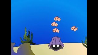 5 Little Fishies in the Sea Kids Songs [upl. by Kcinomod]