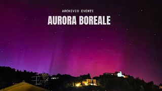 AURORA BOREALE visibile dallItalia  Lo SPETTACOLO sui cieli Italiani [upl. by Holbrook]