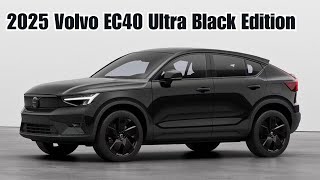 2025 Volvo EC40 Ultra Black Edition Single Motor RWDWalkaround Review InteriorExterior Details [upl. by Ahsykal]