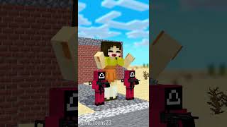 Hide amp Seek Twin Masked Man and Squidgame Doll VS The 4 Friends Herobrine fypシ minecraft shorts [upl. by Anirav]