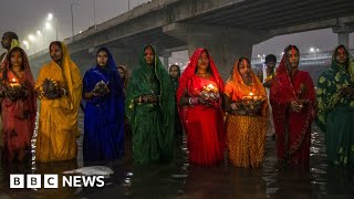 Sacred river pollution posing health risks for Hindu ritual  BBC News [upl. by Mcmillan]