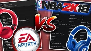 NBA 2K18 vs NBA LIVE 18 SOUNDTRACK LIVE 18 SOUNDTRACK REVEALED [upl. by Pals900]