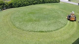 Realtime spiral mowing real sound Satisfying [upl. by Hedva19]