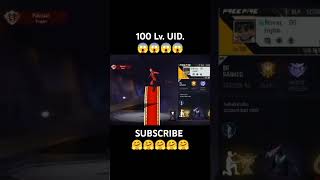 100 lv UID for free fire lovers 🔥🔥🔥🔥😱😱😱trending freefire gaming [upl. by Winthrop]