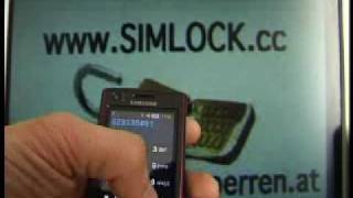 UNLOCK CODE BY IMEI Samsung UltraTOUCH S8300 wwwSIMUNLOCKme Freischalten Handy Entsperren [upl. by Tenahs891]