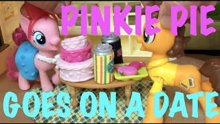 Pinkie Pie goes on a DATE with Cheese Sandwich My Little Pony Toys [upl. by Nerin]