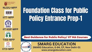 Public Policy MPP NLSIU IITs entrances 2025 Foundation class1 [upl. by Neiluj]