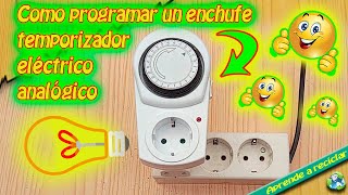 Como programar un enchufe temporizador eléctrico analógico [upl. by Nylimaj]