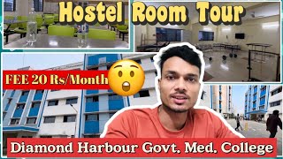 Medical College Boys Hostel Room Tour😀 Diamond Harbour Government Medical College Hostel  Mbbs [upl. by Euqinay]