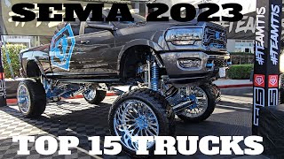 SEMA 2023 TOP 15 TRUCKS [upl. by Ave311]