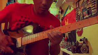 Kenangan Bersamamu Lefthanded  Guitar Solo Cover [upl. by Sherill]