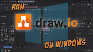 Host Your Own drawio  Visio Style Diagram Maker  On Windows [upl. by Dalston]