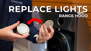 How To Replace The Lights On Your Range Hood Light Bulb Removal [upl. by Culliton]