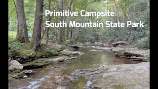 Primitive Camping  South Mountains State Park  NC  June 2021 [upl. by Hagai540]