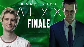 I CANT BELIEVE THE ENDING  xQc Plays HalfLife Alyx 33  xQcOW [upl. by Lebanna]