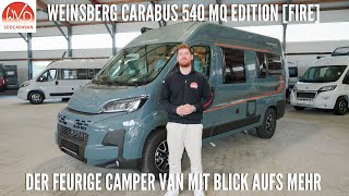 Der neue Weinsberg CaraBus 540 MQ EDITION FIRE  Modelljahr 2025 [upl. by Heidie538]