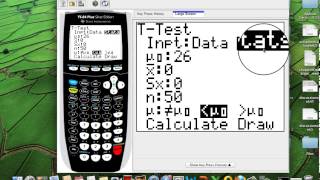 How to do the Hypothesis ttest using the TI84 [upl. by Madelon]