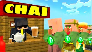 I OPENED AN EPIC TEA STALL IN MINECRAFT [upl. by Modnarb129]