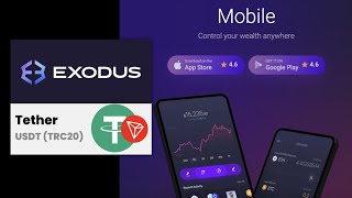 EXODUS Wallet and USDT TRC 20 Network TUTORIAL [upl. by Ydnerb]