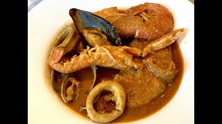 RECETA DE ZARZUELA DE PESCADO Y MARISCO  COCINA DE FIESTA  COCINA CON JORDI FERRAN [upl. by Rennerb745]