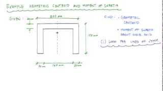 Geometric properties of a channel section part 12 centroid  Structure Free [upl. by Namron]