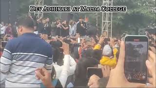 Dev Adhikari Malda College Biggest Entry And crazy Fans💥🔥 malda College  Rohit Haldar Vlogs [upl. by Malcolm]