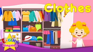 Kids vocabulary  Clothes  clothing  Learn English for kids  English educational video [upl. by Nosna]