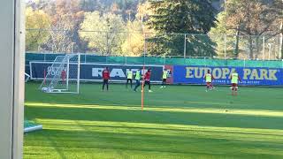 SC Freiburg Training 7 gegen 7 mit halben Räumen [upl. by Shae]