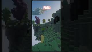 ✨ Minecraft Nostalgia Aether Dimension  2014 vs 2022 [upl. by Solegnave177]