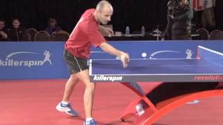 How to Forehand Flip  Killerspin Table Tennis [upl. by Sadoff206]