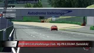 Assetto Corsa BMW M3 E30 Vallelunga Club My PB 059044 [upl. by Zolner]