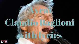 Avrai Claudio Baglioni  Karaoke [upl. by Ehtiaf451]