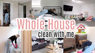 WHOLE HOUSE CLEAN WITH ME  SPPED CLEANING MOTIVATION [upl. by Isman293]