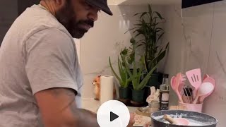 Lasith Malinga making chicken tikka [upl. by Ditter]