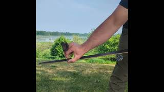 Push Pull method of stringing a bow  safest way to string and unstring an ASL [upl. by Smiley]