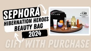 Sephora Hibernation Heroes Beauty Bag giftwithpurchase [upl. by Azal]