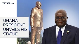 Ghana President Unveils His Statues [upl. by Schapira]