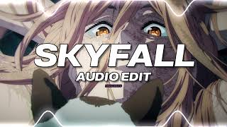 ADELE  Skyfall audio edit    slowed and reverb adele musicfeats0 [upl. by Aizek693]