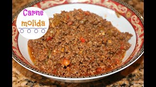 Carne molida  Picadillo  estilo Dominicano Ros Emely [upl. by Oler]