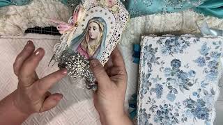 Large Prayer Journal Blessed Mother Art Book [upl. by Nagle]