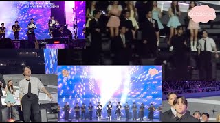 BSS ft Pi Cheolin  w Seventeen fancam reactions  GDA 2024 [upl. by Nlyak]